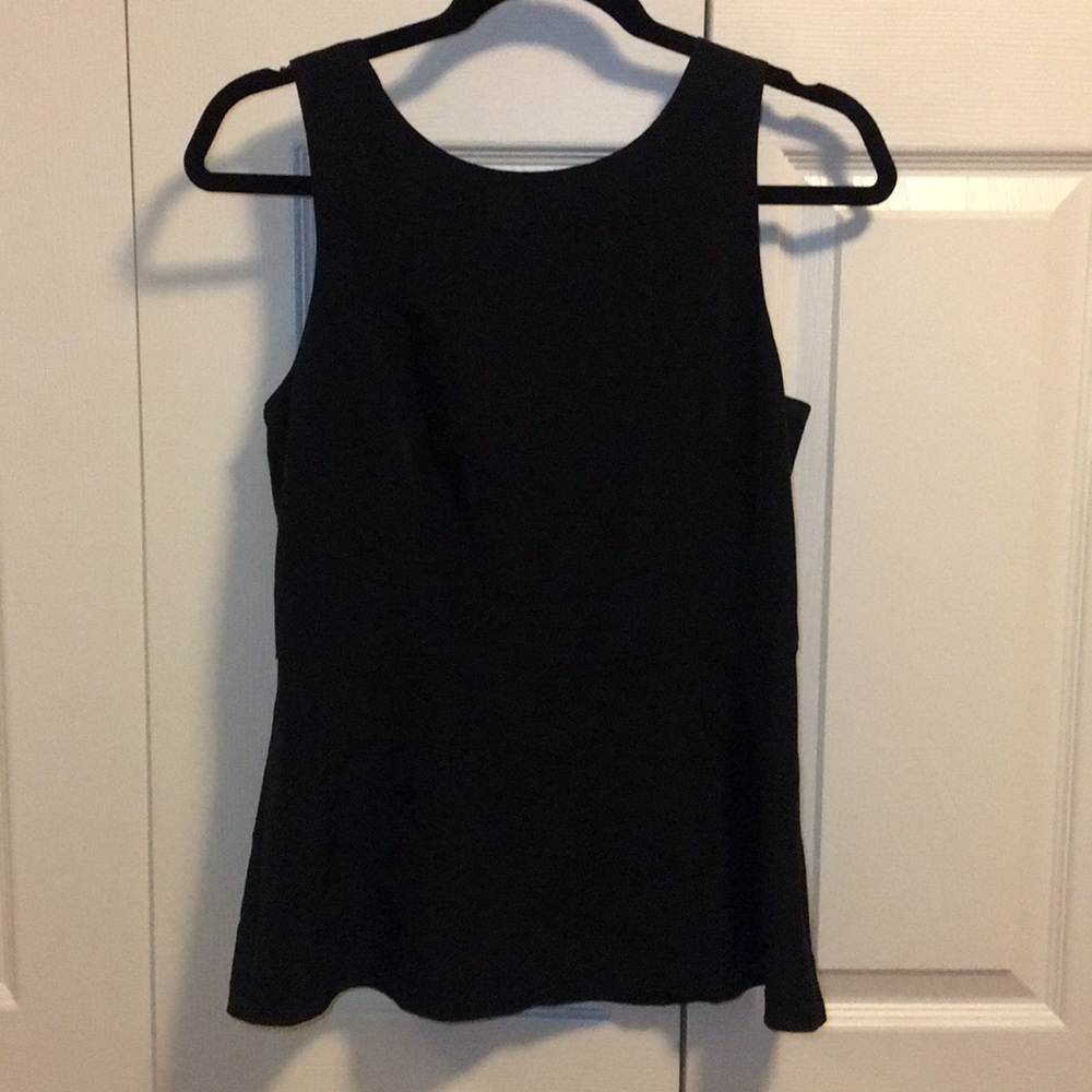 Banana Republic Black Peplum Tank